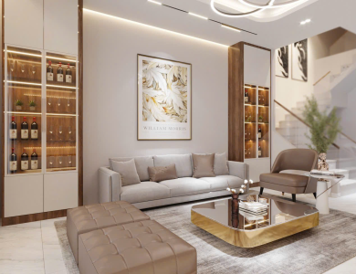 Thi công nội thất phòng khách tại Hồ Chí Minh 