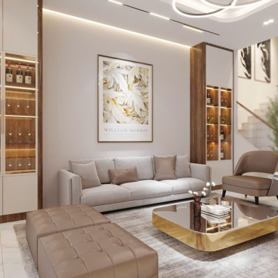 Thi công nội thất phòng khách tại Hồ Chí Minh 