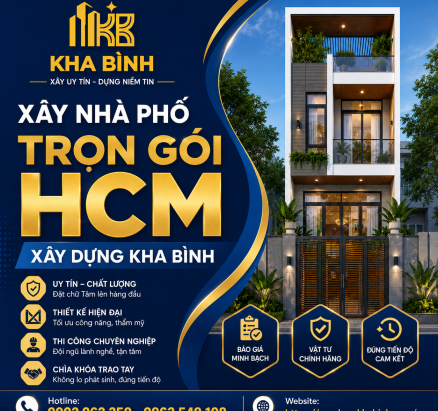 Xây Nhà Phố Trọn Gói HCM 