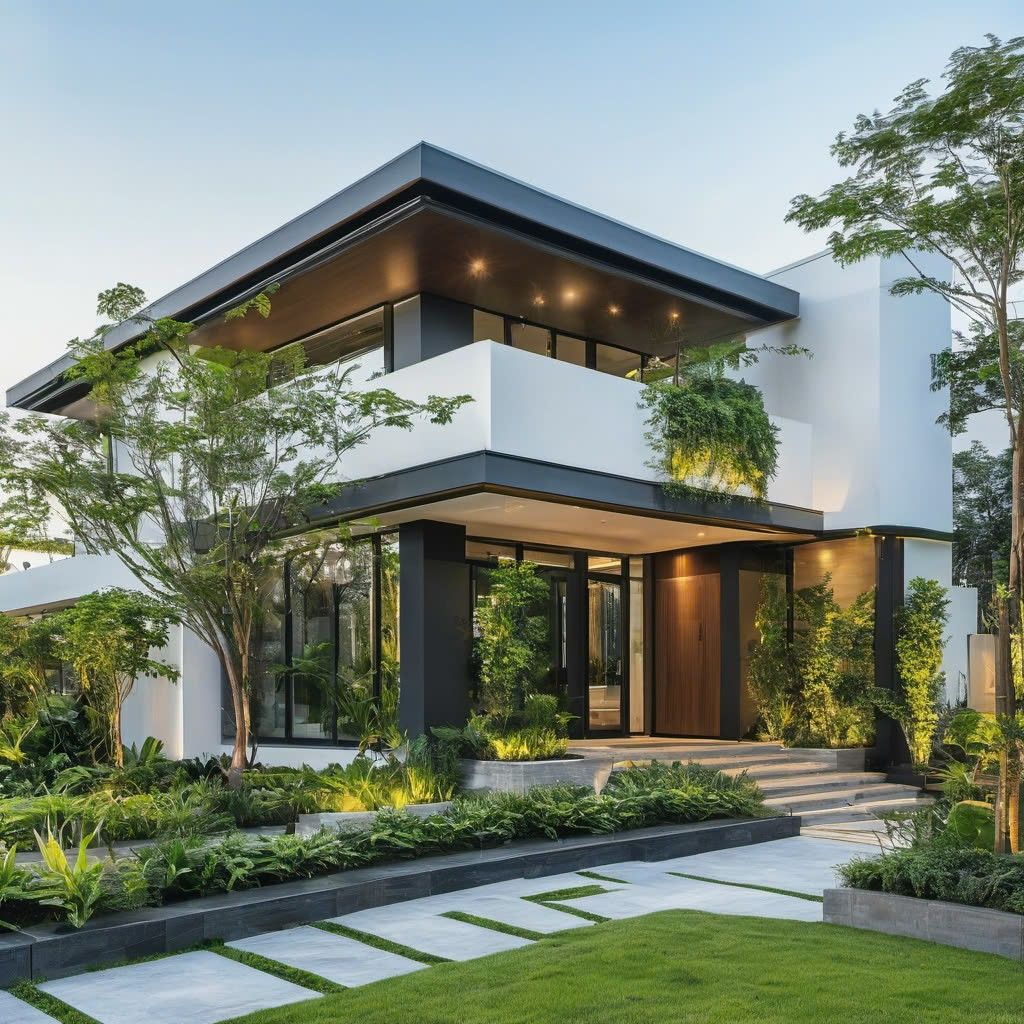 Mẫu biệt thự sân vườn đẹp, hòa mình cùng thiên nhiên