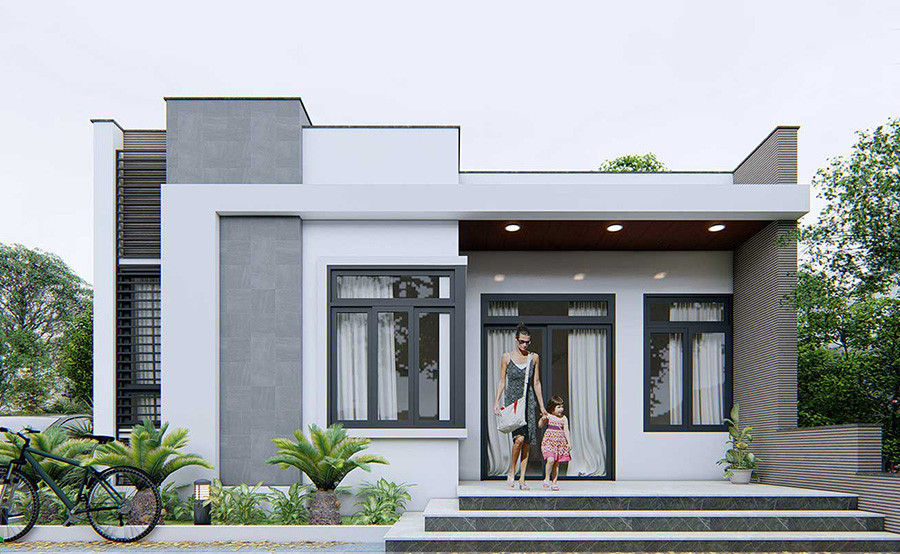 Top 10 mẫu nhà cấp 4 đẹp hiện đại chi phí dưới 500 triệu