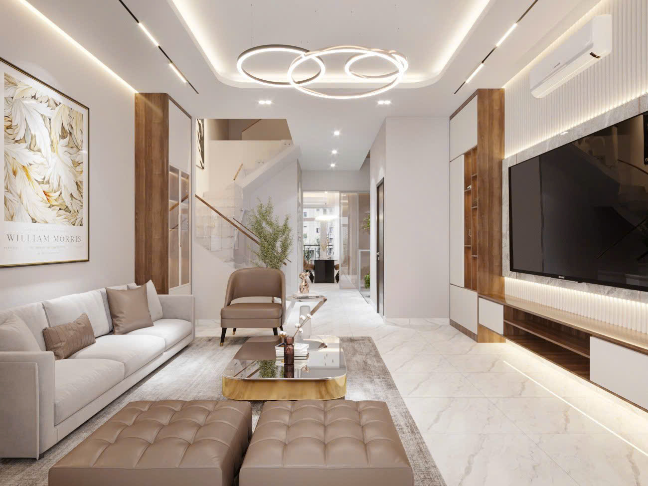Thi công thiết kế nội thất nhà phố tại Bình Tân 