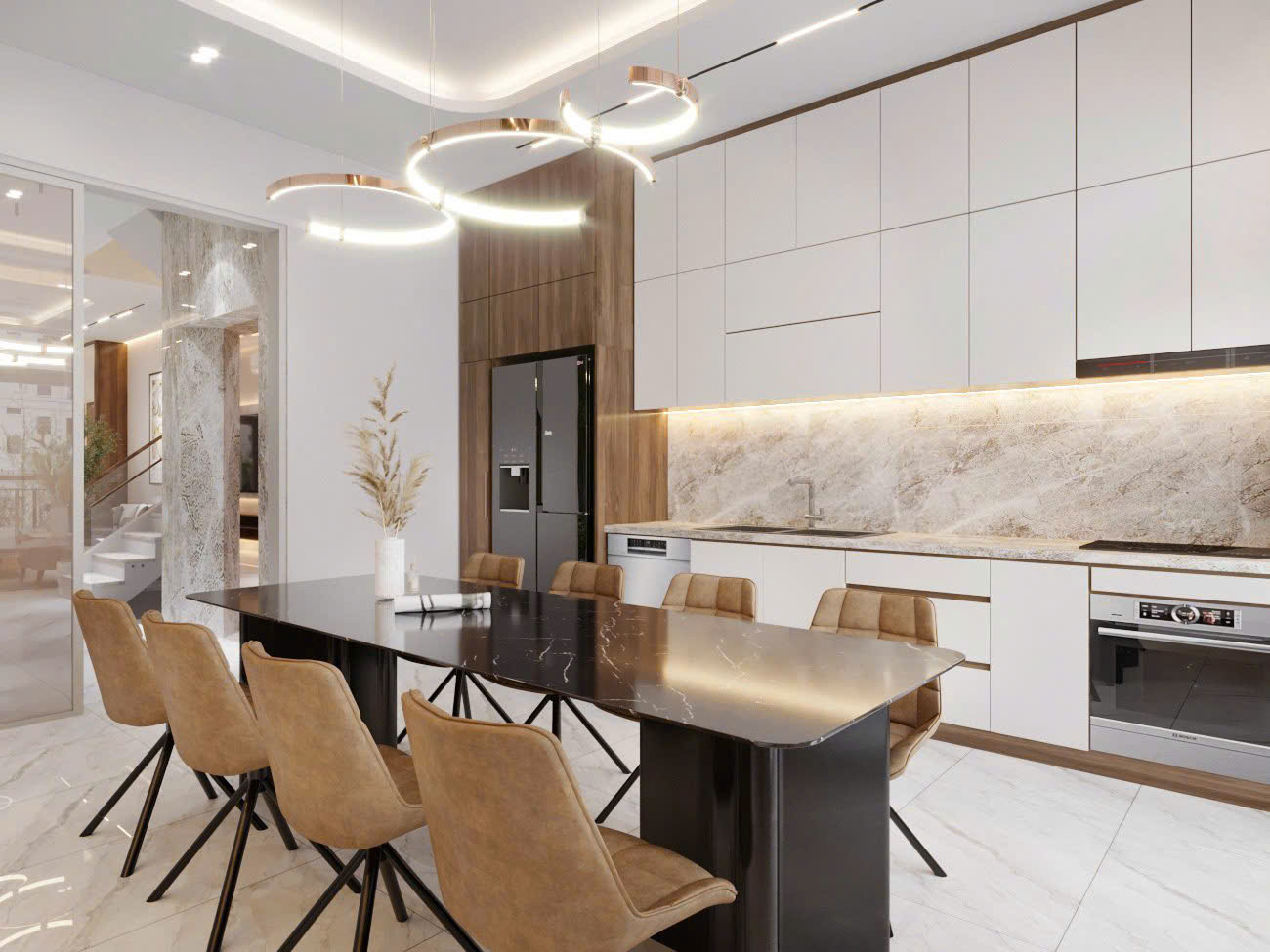 Thi công nội thất phòng khách tại Hồ Chí Minh 